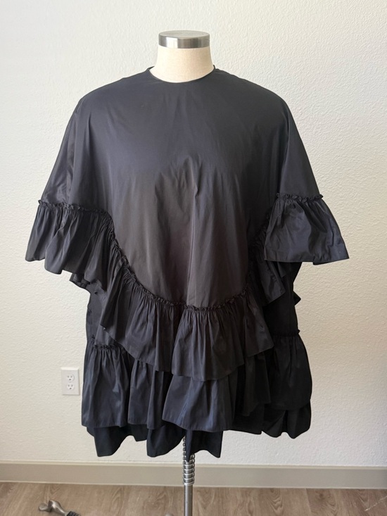 Simone Rocha Dresses & Skirts - Simone Rocha Black Ruffled Short Sleeve Dress